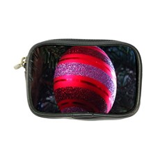 Glass Ball Decorated Beautiful Red Coin Purse by Nexatart