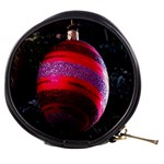 Glass Ball Decorated Beautiful Red Mini Makeup Bags Front