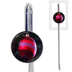 Glass Ball Decorated Beautiful Red Book Mark by Nexatart