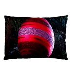 Glass Ball Decorated Beautiful Red Pillow Case (Two Sides) Front