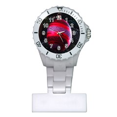 Glass Ball Decorated Beautiful Red Plastic Nurses Watch by Nexatart