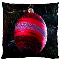 Glass Ball Decorated Beautiful Red Standard Flano Cushion Case (two Sides) by Nexatart