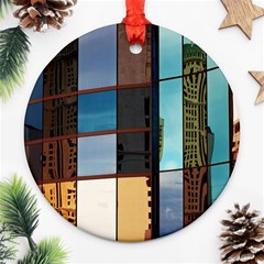 Glass Facade Colorful Architecture Ornament (round)