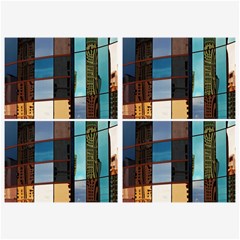 Glass Facade Colorful Architecture Belt Buckles by Nexatart