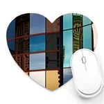 Glass Facade Colorful Architecture Heart Mousepads Front