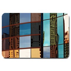 Glass Facade Colorful Architecture Large Doormat  by Nexatart