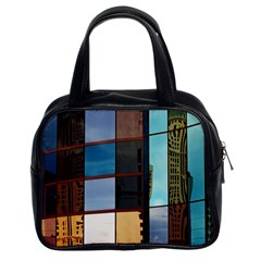 Glass Facade Colorful Architecture Classic Handbags (2 Sides) by Nexatart