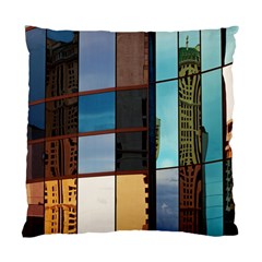 Glass Facade Colorful Architecture Standard Cushion Case (one Side) by Nexatart