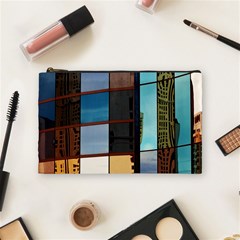 Glass Facade Colorful Architecture Cosmetic Bag (medium)  by Nexatart