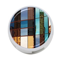 Glass Facade Colorful Architecture 4-port Usb Hub (two Sides)  by Nexatart