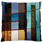 Glass Facade Colorful Architecture Large Cushion Case (One Side) Front