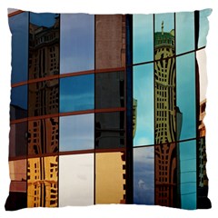 Glass Facade Colorful Architecture Large Flano Cushion Case (two Sides) by Nexatart