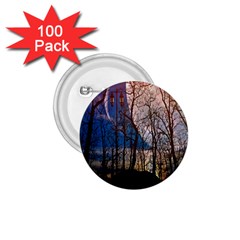 Full Moon Forest Night Darkness 1 75  Buttons (100 Pack)  by Nexatart