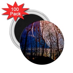 Full Moon Forest Night Darkness 2 25  Magnets (100 Pack)  by Nexatart