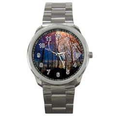 Full Moon Forest Night Darkness Sport Metal Watch