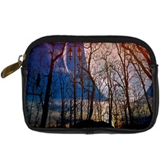 Full Moon Forest Night Darkness Digital Camera Cases by Nexatart