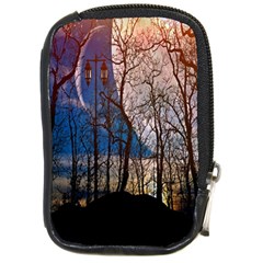 Full Moon Forest Night Darkness Compact Camera Cases by Nexatart