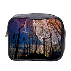 Full Moon Forest Night Darkness Mini Toiletries Bag 2-side