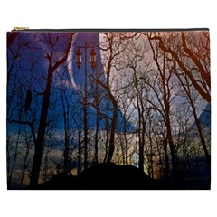 Full Moon Forest Night Darkness Cosmetic Bag (xxxl)  by Nexatart