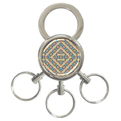 Modern Geometric Intricate Pattern 3-ring Key Chains by dflcprints