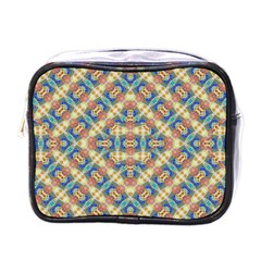 Modern Geometric Intricate Pattern Mini Toiletries Bags by dflcprints