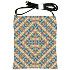 Modern Geometric Intricate Pattern Shoulder Sling Bags by dflcprints