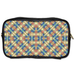 Modern Geometric Intricate Pattern Toiletries Bags 2-side by dflcprints