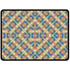 Modern Geometric Intricate Pattern Fleece Blanket (large)  by dflcprints