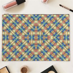 Modern Geometric Intricate Pattern Cosmetic Bag (xxl)  by dflcprints