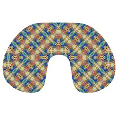 Modern Geometric Intricate Pattern Travel Neck Pillows by dflcprints