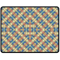 Modern Geometric Intricate Pattern Double Sided Fleece Blanket (medium) 