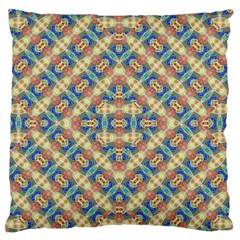 Modern Geometric Intricate Pattern Large Flano Cushion Case (one Side) by dflcprints