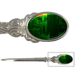 Green Building City Night Letter Openers