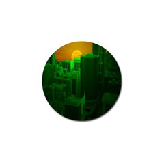 Green Building City Night Golf Ball Marker (10 Pack)