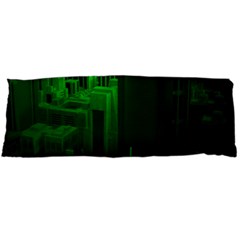 Green Building City Night Body Pillow Case (dakimakura)