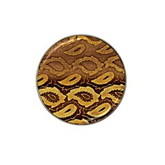 Golden Patterned Paper Hat Clip Ball Marker (10 Pack)