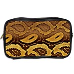 Golden Patterned Paper Toiletries Bags 2-Side Back