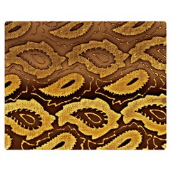 Golden Patterned Paper Double Sided Flano Blanket (medium)  by Nexatart