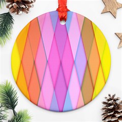 Graphics Colorful Color Wallpaper Ornament (round)