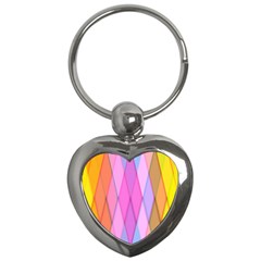 Graphics Colorful Color Wallpaper Key Chains (heart)  by Nexatart