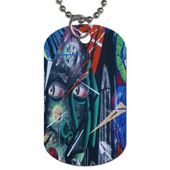 Graffiti Art Urban Design Paint Dog Tag (one Side) by Nexatart