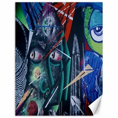 Graffiti Art Urban Design Paint Canvas 12  X 16   by Nexatart