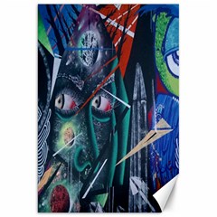 Graffiti Art Urban Design Paint Canvas 20  X 30   by Nexatart