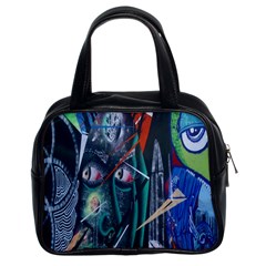 Graffiti Art Urban Design Paint Classic Handbags (2 Sides)