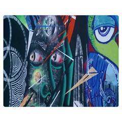 Graffiti Art Urban Design Paint Double Sided Flano Blanket (medium)  by Nexatart