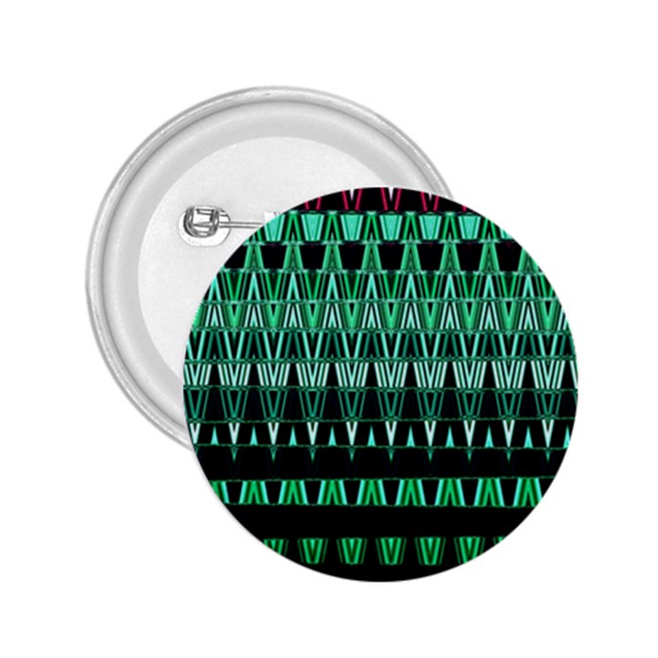 Green Triangle Patterns 2.25  Buttons