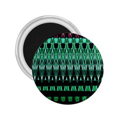 Green Triangle Patterns 2 25  Magnets