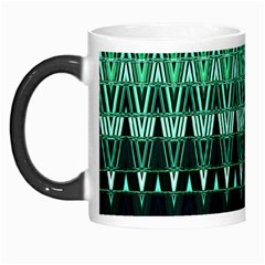 Green Triangle Patterns Morph Mugs