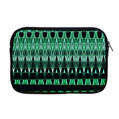 Green Triangle Patterns Apple Macbook Pro 17  Zipper Case