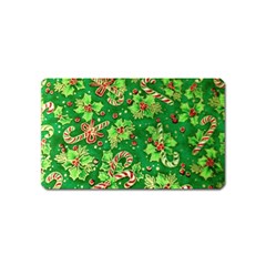 Green Holly Magnet (name Card)